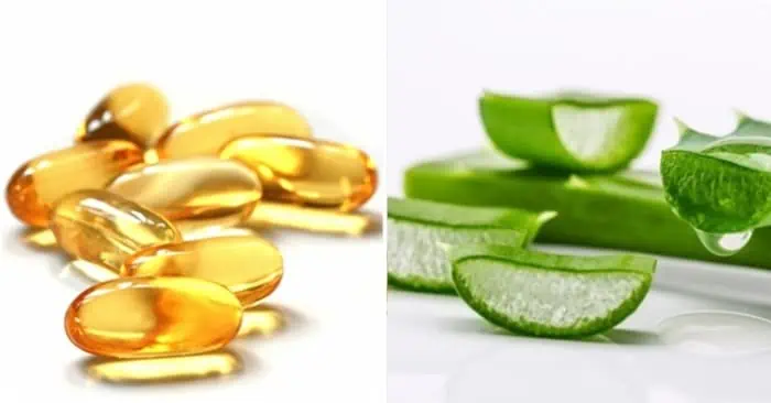 Kết hợp nha đam và vitamin E sẽ giúp xóa xăm hiệu quả