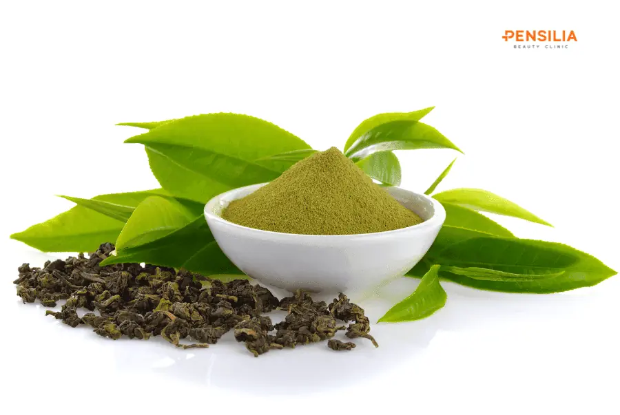 Trà xanh trị sẹo lồi