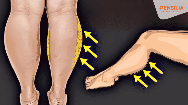 Đôi chân thọn gọn sau tiêm tan mỡ