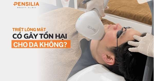 Triệt lông mặt có gây tổn hại cho da không?