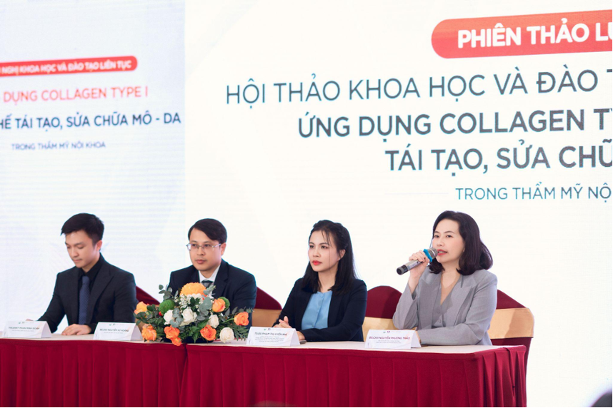ThS.BS CKII Nguyễn Phương Thảo chia sẻ về Collagen Type I tại hội nghị