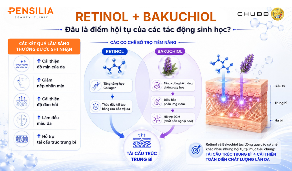 Retinol và Bakuchiol kết hợp trong cùng công thức: có thực sự hiệu quả hơn không?