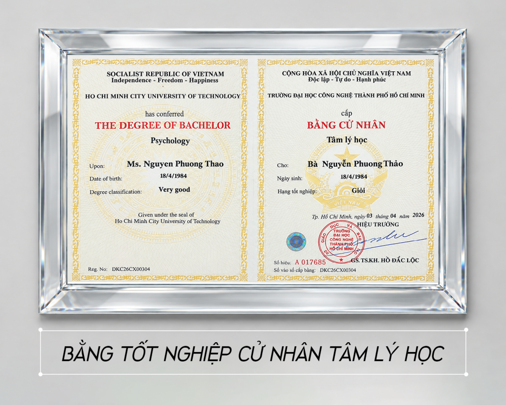 ThS. BS CKII Nguyễn Phương Thảo tốt nghiệp Cử nhân Tâm lý học tại HUTECH nâng cao nghiệp vụ văn bằng