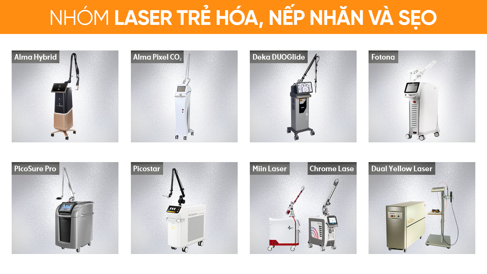 Nhóm laser trẻ hóa, nếp nhăn và sẹo tại pensilia 2026