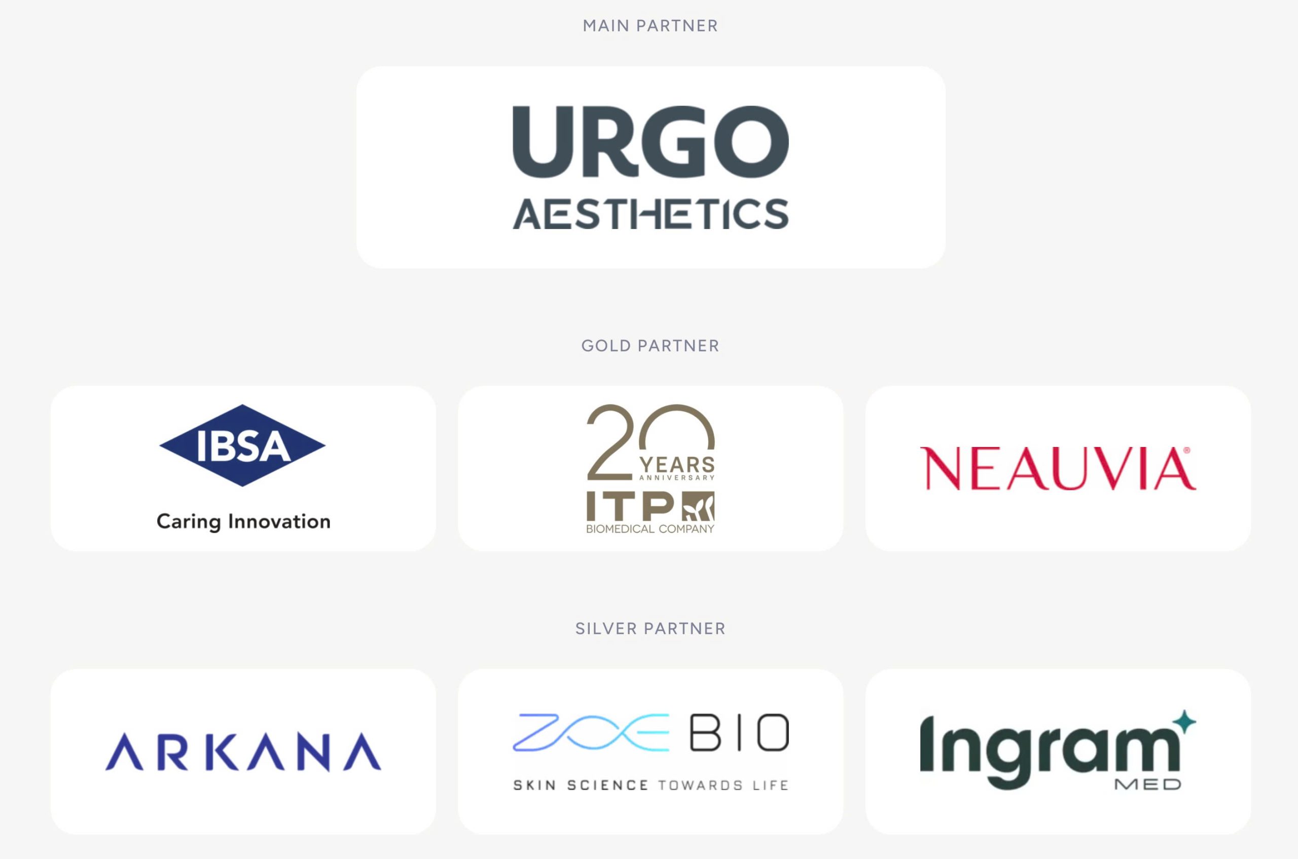 URGO Aesthetics tham gia với vai trò Main Partner