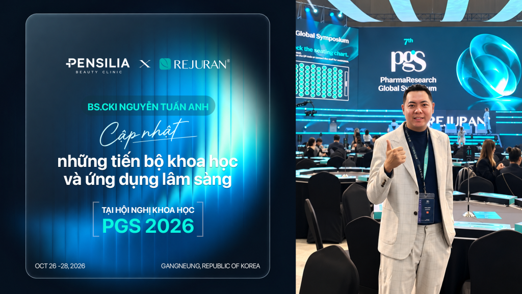 ác sĩ CKI Nguyễn Tuấn Anh đại diện Pensilia cập nhật tiến bộ khoa học và ứng dụng lâm sàng Polynucleotide PN tại hội nghị PGS 2026.