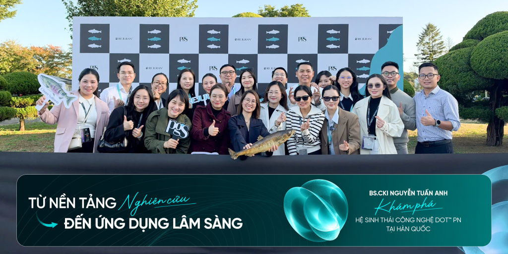 S.CKI Nguyễn Tuấn Anh cùng đoàn bác sĩ Việt Nam chụp ảnh lưu niệm trong hành trình khám phá công nghệ DOT PN tại Hàn Quốc