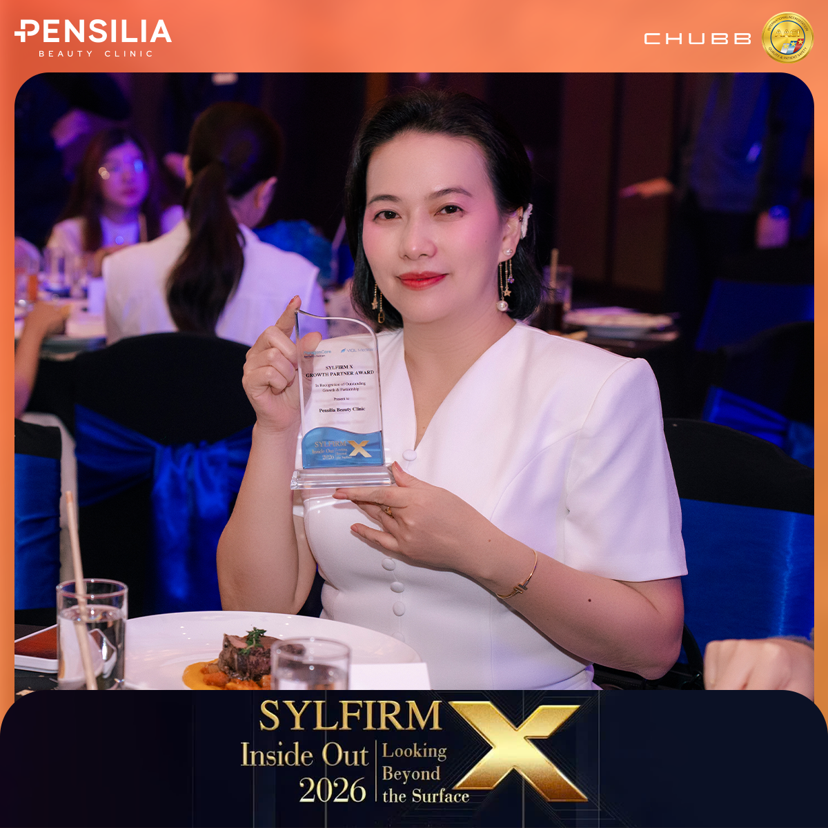Pensilia Beauty Clinic được vinh danh với giải thưởng Sylfirm X Growth Partner Award tại Sylfirm X Inside Out 2026